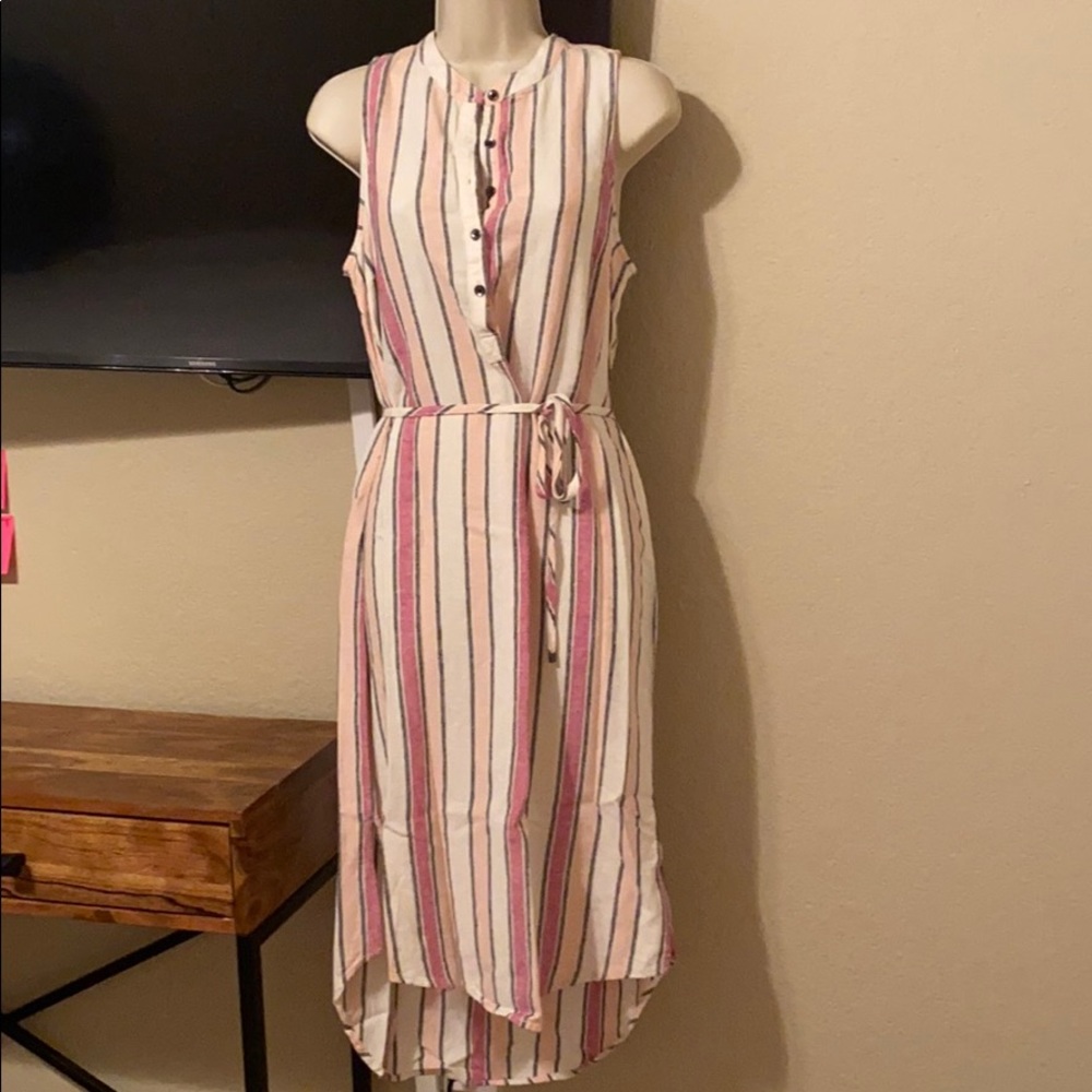 NWT splendid stripe linen dress